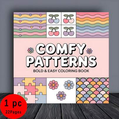 Comfortable Pattern Coloring Book: 22 Unique And Interesting Illustrations Challenge Your Thinking - Unique Art Design, 22 Pages, Creative Expression, Fun And Unique Halloween, Christmas, Thanksgiving Gifts, High Quality Paper