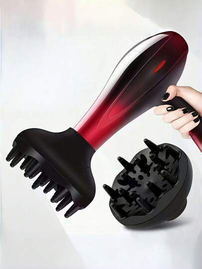 1/2个旅行装卷发扩散器，附赠收纳袋，两种款式，两种造型，适用于卷发、波浪发和螺旋发——沙龙级吹风机配件，无需加热即可打造蓬松造型 | 这款轻巧的扩散器可轻松打造自然卷发，是居家和旅行的理想之选。做工精良，专为节日发型设计——完美适用于圣诞节、新年和其他节日场合。打造完美发型的必备单品。