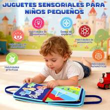 ¡Recomendado8 en 1 Tablero Montessori, Juguetes Montessori Libro Sensorial para Desarrollar La Sensibilidad y La Motricidad Fina, Regalo para 1-5 Años para NiñOs y NiñAs (Azul)¡Top de Temporada - Rosa - Ver 1