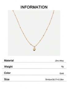 1件新款性感简约铃铛吊坠金色腰链肚链沙滩比基尼身体饰品，适合女性度假 - 金黃色 - 查看 6