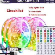 NBBUFF 3ft-65ft RGB LED Strip Lights, Controlled By Mobile App And 44-Key Remote, Music Sync, Timing, Dimmable, Easy Installation. Suitable For Kids Room Decor, Holiday Celebration Lighting, And Home Wall Decoration. - Multicolor - View 20