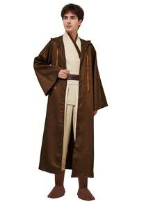 Halloween Samurai Costume, Easter Cosplay Outfit, Starcraft Wizard Mage Costume - Brown - View 6