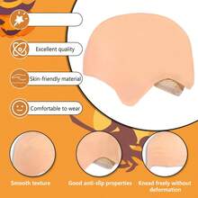 Little Yellow Man Dress Up Props Latex Bald Head Wig Monk Wig Men And Women Cosplay Halloween Little Yellow Man Skin Props - Multicolor - View 5