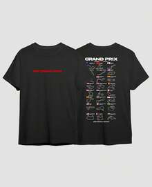 T-Shirt Racing Formula Tracks Grand Prix F1 Grand Prix Competition Cars Racetrack Motorsports GP - màu đen - Xem 3