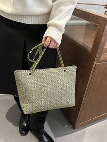 Large-Capacity Exquisite And Elegant Fashionable Women's Shoulder Bag, 2026 New Model, Versatile And Stylish Bag - Green - View 5