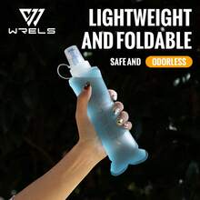 WRELS 1件 150ml/250ml/500ml 可折疊軟水壺，適用於徒步、跑步、馬拉松、攀岩與越野跑 - 彩色 - 查看 15