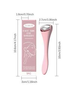 EOHOE Facial Massage Roller, Portable Daily Use Cold & Hot Dual-Function Delicate Skin Care Massager - Pink - View 6