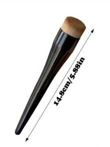 1PC Flat-Top Foundation Brush, Contour Brush, Angled Blush Brush, And Professional Makeup Brushes Designed For Blending Liquid, Cream, And Perfectly Powdered Cosmetics - Multicolor - View 6