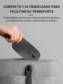 2 piezas Ratón inalámbrico de computadora silencioso de 2.4 GHz con receptor USB BT5.0/3.0, mouse Bluetooth portátil recargable de 4000 DPI - Tipo de Enchufe A USA (110-127V) - Ver 9