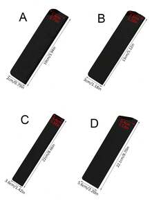 1pc Black ABS Velvet Blade Protective Cover Set, Anti-Drop Knife Sheath, Stainless Steel Kitchen Knives, Cookware Accessories (Knives Not Included) - Black - View 3