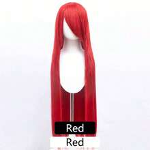 100cm Long Straight Synthetic Lolita Wig For Halloween Party Cosplay, Available In Gold, Blue, Red, Pink, Green, Purple, Suitable For Women Halloween Party - Multicolor - View 30