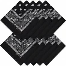 ¡RecomendadoZENO Bandana – 100% algodón y fibras naturales – Pañuelo sin poliéster – Calidad premium – Suave, duradera y lavable a máquina – Para hombres y mujeres – Unisex y niños – Paquete de 10¡Top de Temporada - Blanco - Ver 1