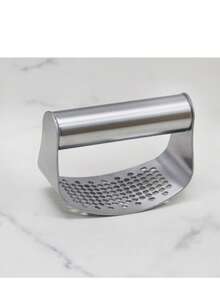 1 Pc Practical Multi-Function Style Bright Silver Stainless Steel Ring Shaped Garlic Press High-Hardness Stainless Steel Construction Garlic Mashing/Ginger Paste Making/Long-Lasting Suitable For Home Kitchen, Baking Seasoning, Party Meal Prep, Travel Camping Manual Garlic & Ginger Masher Kitchen Seasoning Tool Multi-Function Garlic Press Father's Day/New Year/Birthday Gift - Multicolor 1 - View 7