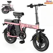Adult Electric Bicycle, 700W Motor, 36V 15Ah Battery, 14 Inch Thick Tire Electric Bicycle, Top Speed Of 28mph, Range Of 45 Miles, All Terrain Electric Bicycle - Hồng - Xem 9