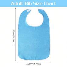 Adjustable Adult Bib/Apron, Suitable For Elderly And Disabled, Personalized Adult Bib, Hook And Loop Closure, Nursing Home Feeding Bib, Made Of Towel Fabric - Bib - View 3