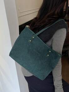 Large-Capacity Versatile Shoulder Bag. 2026 New Model. Retro And Versatile Style Bag. Elegant Women's Bag. - Green - View 4