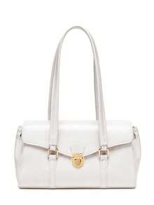 高端品质，独特个性，时尚风格，最新款女士手提包，复古通勤包，适合上班族，购物礼品，防水，防盗，可扩展，多用途，多功能，高级单肩包 - 白色 - 查看 5