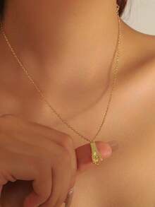 New Arrival High-End Women Copper Elegant Pendant Necklace, Suitable For Daily Wear - A - View 5