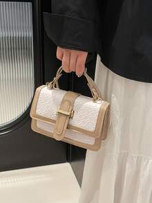 小巧精致、优雅时尚的女士手提包或斜挎包。2026新款——百搭现代风格包袋。 - 白色 - 查看 6