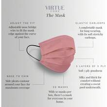 3-Ply Soft Facial Masks Disposable Comfortable Lightweight Daily Use - amor con café - Ver 5