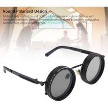 ¡Recomendado1-9 Gafas de Sol de Filtro ND Ajustable |   Lente Polarizada Redonda |   Bloqueo de Luz y Protección UV |   para Deportes/conducción/fotografía |   con Estuche de Almacenamiento¡Top de Temporada - 1 - Ver 4