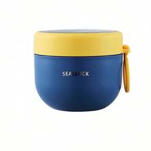 1 Set Overnight Oats Container With Lid, Portable Breakfast Cup & Soup Bowl, 21.12 Oz, Includes Plastic Spoon, Reusable, PP Microwave , For Overnight Oats Or Oatmeal Breakfast, Suitable For School, Office, Camping (Random Color) - Multicolor - View 13