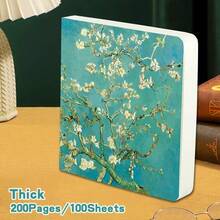 1 Piece Van Gogh Sketch Book, 200 Pages Blank Paper, Drawing Notebook, Handwriting Diary, Art Painting, Sketch Paper, Portable Artist Paper, Drawing Art Supplies - Watercolor Sketchbook - View 12