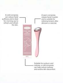 EOHOE Facial Massage Roller, Portable Daily Use Cold & Hot Dual-Function Delicate Skin Care Massager - Pink - View 10