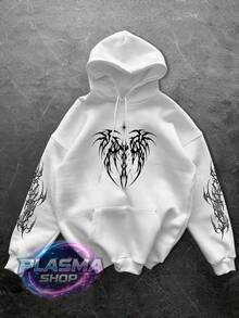 Comfortable Basic Sweatshirt For Everyday Wear Gothic Art Streetwear Urban Culture Street Fashion Street Graffiti Skater Skateboarding Unisex Men's Women's Sweatshirt 50% Cotton 50% Polyester Top Premium Streetwear New Release Immediate Shipping Various Colors!! - 白色 - 查看 1