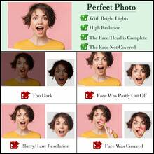 Custom Hawaiian Shirt With Face Logo, Personalized Photo Picture Short Sleeve Button Down Shirts For Men Women Kids Youth - 5 Lá và hoa nhiệt đới màu kem hồng xanh - Xem 5