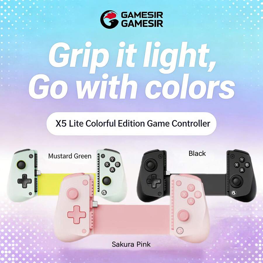 GAMESIR Game Controller With Hall Effect Joystick, Anti-Slip Grip, Type-C Direct Connection, Stretchable Fit, Compatible With Mobile And Tablet Games. - Single Handle - View 1