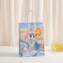 4pcs Cartoon Theme Kraft Paper Gift Bags, Princess Children's Birthday Party Favor Bags (Random Style) - Multicolor - View 7
