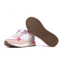 YUMAS Women's Casual Leather Sneakers With Comfort Insole, Spring/Summer, Shipping In 24 To 48 Hours - 粉色 - 查看 2