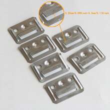 100pcs/200pcs Steel Wall Panel Clips - Integrated Board Wall Panel Fiber Fixed PVC Clips - 100 Wall Panel Clips Per Pack - View 7