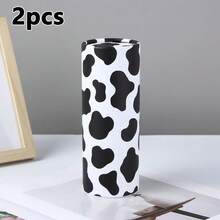 4/2/1 pieza Caja de pañuelos de coche clásica en blanco y negro con patrón de vaca, contenedor de pañuelos de coche con diseño cilíndrico elegante, dispensador de pañuelos de viaje portátil y redondo con 40 pañuelos faciales para ajuste universal en automóvil, hogar y oficina, paquete de pañuelos decorativos - Multicolor - Ver 16