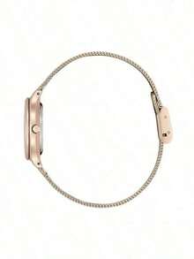 CITIZEN Relojes para mujer de lujo, minimalistas, con pulsera de acero inoxidable, esfera con números romanos pequeños y correa ajustable, como regalo - Rosa - Ver 4