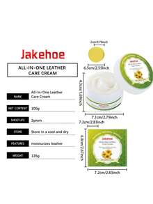 jakehoe 皮革护理霜，深层滋养护理皮革包袋、家具、汽车座椅上的划痕 - 固體 - 查看 8