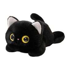 1个20厘米大眼睛毛绒猫玩偶，柔软小猫毛绒玩具，高品质舒适猫咪抱枕，生日礼物 - 彩色 - 查看 12