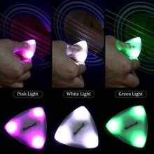 OUMINGYQ 炫酷触感发光大三角吉他拨片贝斯拨片 LED - 彩色 - 查看 2