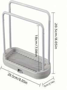 1pc Kitchen Sink Tray Organizer, Suitable For Sponges, Dish Cloths, Rags, Brushes, Scrubbers Storage And Arrangement, Kitchen Storage & Organization , Racks & Holders - Multicolor - View 10