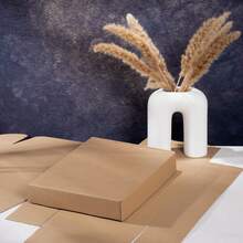 5/10个装飞机造型方形纸盒，特制硬牛皮纸飞机造型礼盒，优雅礼品盒 - 礼品包装的理想之选：珠宝、手工皂、婚礼礼物 - 纸艺装饰包装礼盒 - 彩色 - 查看 9