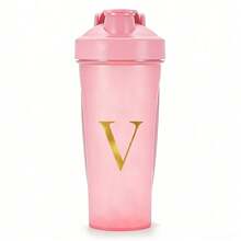 600ml/20oz Shaker Protein Bottle Powder Shake Cup Initials A To Z Pattern Water Bottle Plastic Mixing Cup Body Building Exercise Bottle Cup ON Fitness Cup Large-Capacity Plastic Cup - Letter - View 24