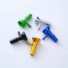 1pc Aluminum Alloy Hookah Bowl Head, Hookah Accessories Round Metal Hookah Bowl, Glass Hookah Filter Head, Smoking Accessories - one-size - View 2