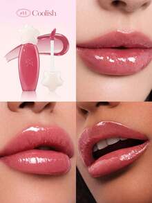 Dasique Glas-ähnlicher Glanz Lipgloss, hochglänzend, nicht klebrig, feuchtigkeitsspendend, Y2K Stil Rosenfarbe, essentiell für Party & Alltag, Weihnachtsgeschenk für Frauen, Rosen-Charme Atmosphäre, Schulanfang, Braut, Sommer, Valentinstag, Urlaub - #14 Coolish - Übersicht 4