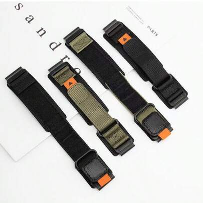 22/26MM Correa de nailon de liberación rápida, adecuada para Instinct 2/2X, Fenix 5/5 Plus/6x/7X/7/7 Pro, Quatix 5/7/7X/3, Descent Mk1/MK2/MK2i, Approach S62/S60/S70, Forerunner 955/965, D2 Mach 1/Bravo/Delta PX. Nailon de alta calidad, propiedades de secado rápido, accesorios de fitness, ajuste cómodo, adecuado para escalada, reuniones de negocios y carreras nocturnas, entre otras ocasiones.