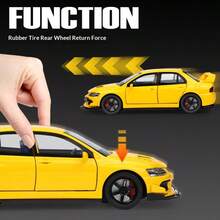 1:32比例合金第九代四轮悬挂摩擦式开门压铸金属仿真车模型 - 彩色 - 查看 5