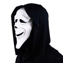 Máscara de la Parca, máscara de cara de llanto-risa, máscara de cara de sonrisa dividida para fiesta de Halloween, transmisión en vivo, accesorio, broma, adecuada para fiestas anuales y transmisiones en vivo - Multicolor - Ver 6