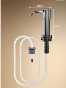 不锈钢厨房洗洁精分配器，水槽安装式泵瓶，适用于洗洁精，带可伸缩软管 - 多色 - 查看 12