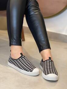 Laviey Women's Adult Slip-On Sock Sneakers, Easy To Put On, Lightweight, Casual, Gym, Sizes 34 To 39 - 棋 - 查看 8