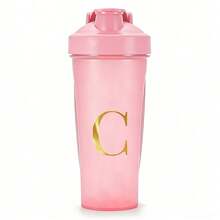 600ml/20oz Shaker Protein Bottle Powder Shake Cup Initials A To Z Pattern Water Bottle Plastic Mixing Cup Body Building Exercise Bottle Cup ON Fitness Cup Large-Capacity Plastic Cup - Letter - View 25